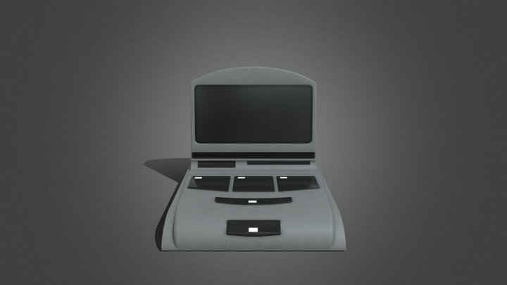 Star Trek Voyager Desk Computer 3D Model