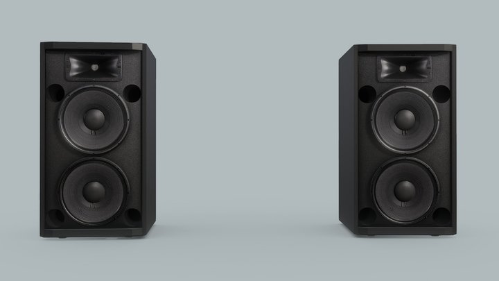 Audio Speakers Big 3D Model