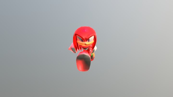 Knuckles The Echidna 3D Model