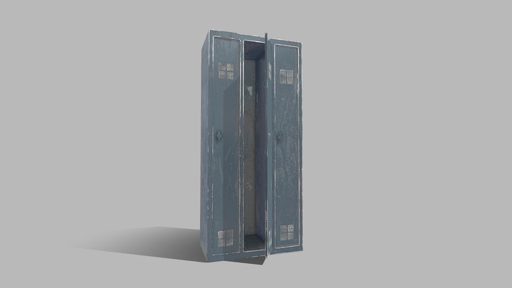 Locker - lowpoly 3D Model