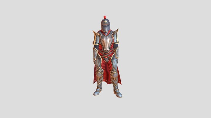 knight strangled 3D Model