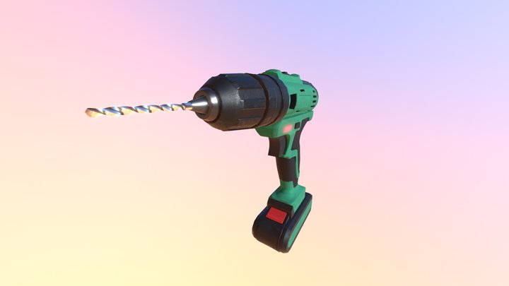 Electric Drill 3D Model