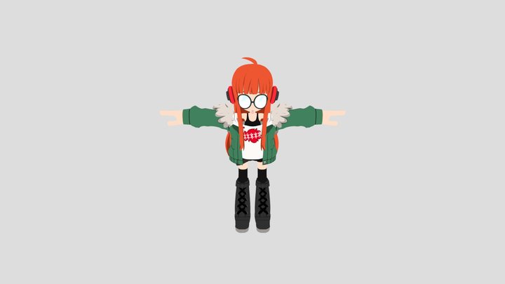 Persona 5 Tactica Futaba 3D Model