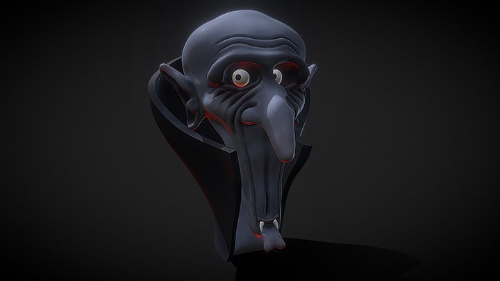 Vampire Bust 3D Model