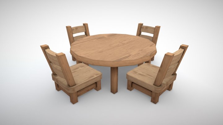 Dining Table 3D Model