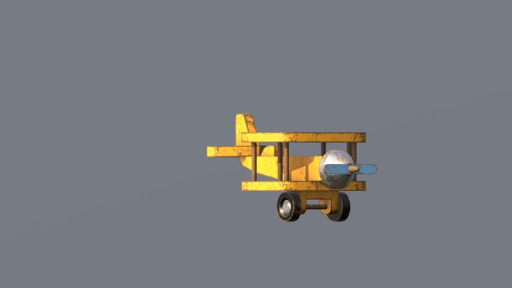 Toy Plane 3D Model