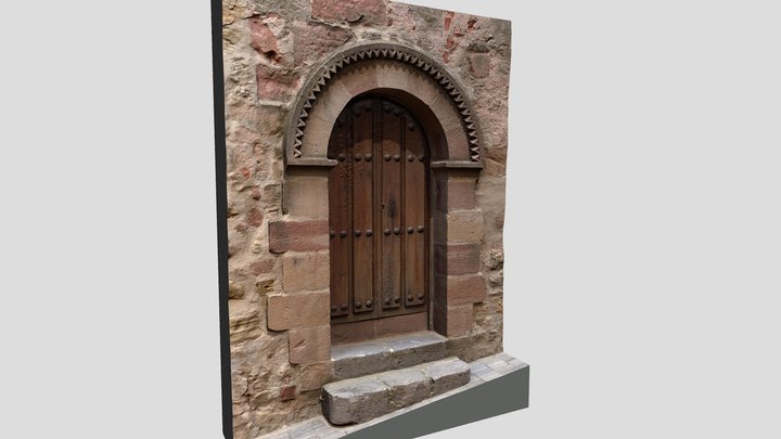 Puerta lateral de la Iglesia de San Vicente. 3D Model