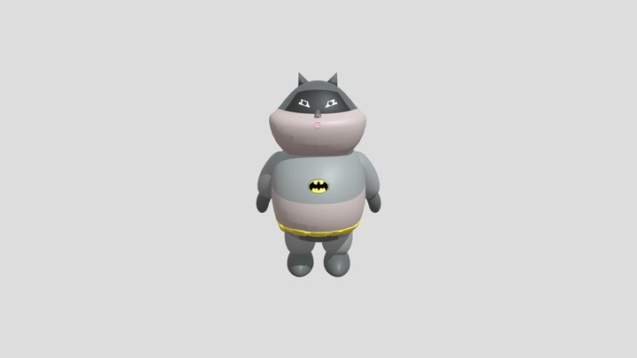 Chubby Batman 3D Model
