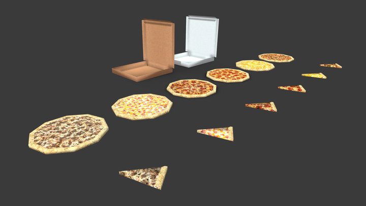 PSX Pizza 3D Model
