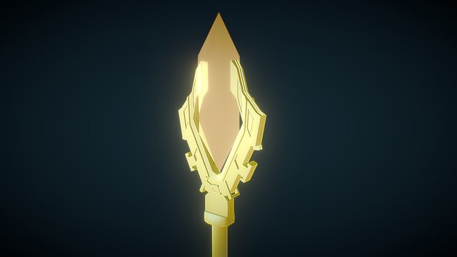 Gold Stuff with cristal 3D Model