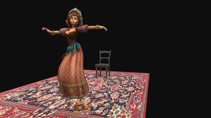 Dancing character animation 3D Model