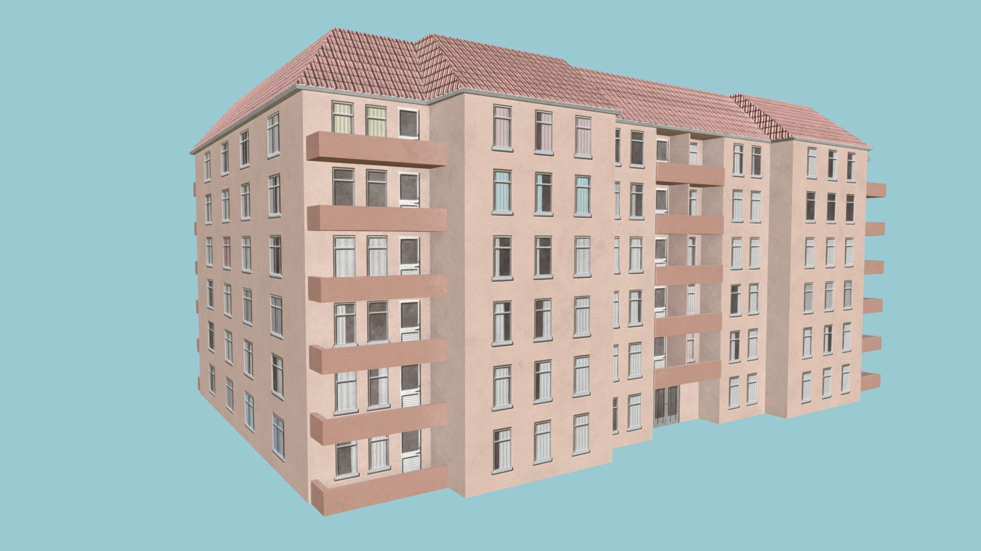 Low Poly Apartment Building
