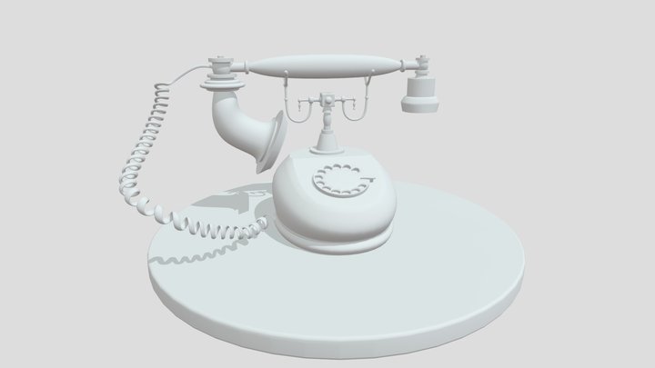 Antique Telephone 3D Model