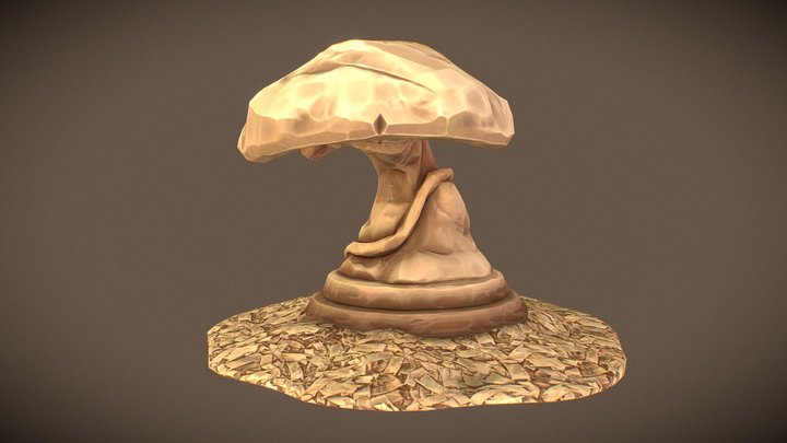 Wooden Mushroom Carving – Modello 3D gratuito STL