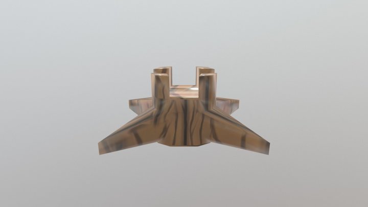 Wood Obstacle Spinner 3D Model