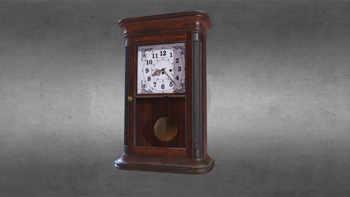 Old Wall Clock 3D Model