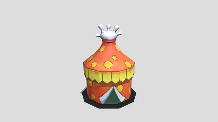 spongebob patty pursuit Glove World Marquees 3D Model