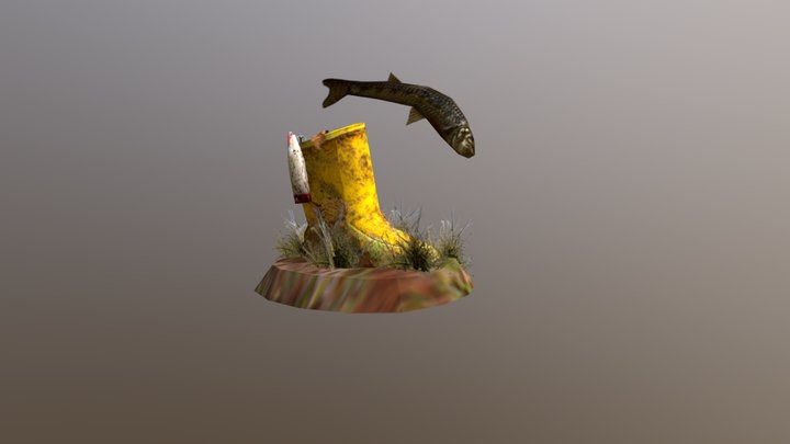Forest_Loner_3_Simple_Props 3D Model
