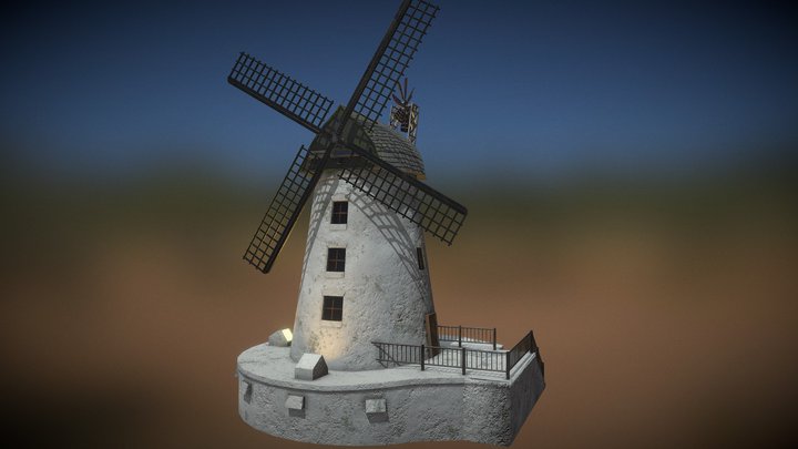 Lytham Windmill 3D Model