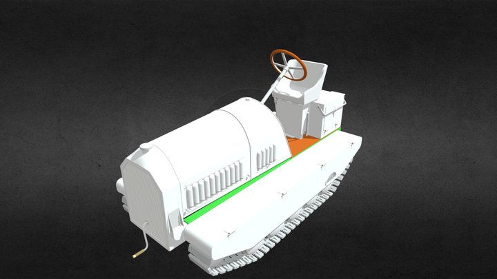 Трактор Peugeot T3 3D Model