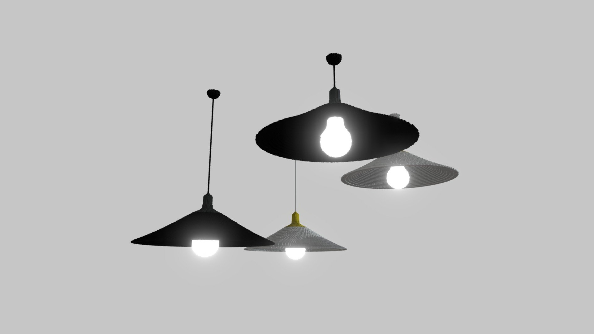 Cubic Bar Lamb Chandelier