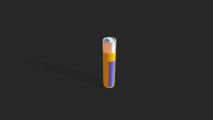 AAA Battery 3D Model