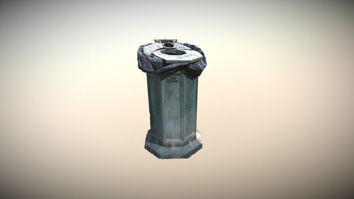 Garbage bin as a public monument! 3D Model