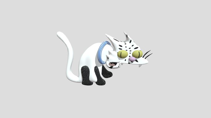 gato alebrije 3D Model