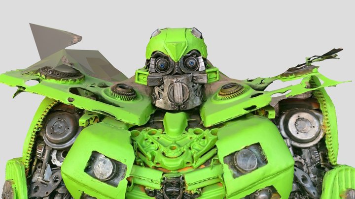 Car Parts Robot 3D Model