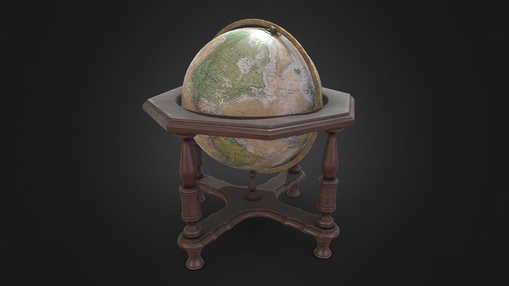 Antique Globe 3D Model