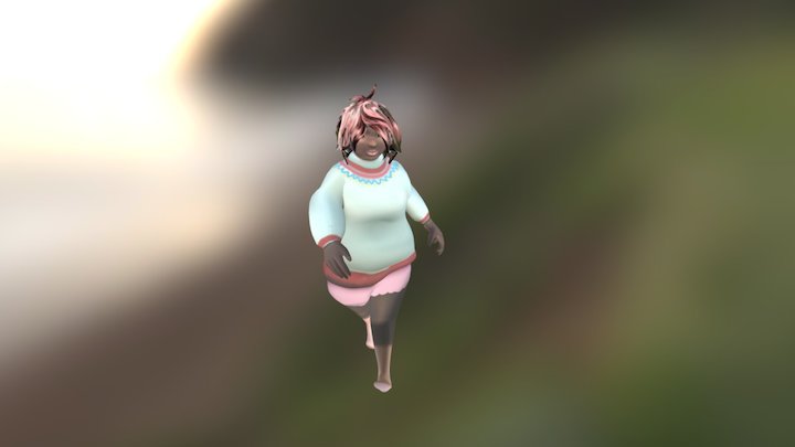 Curvy Girl 3D Model