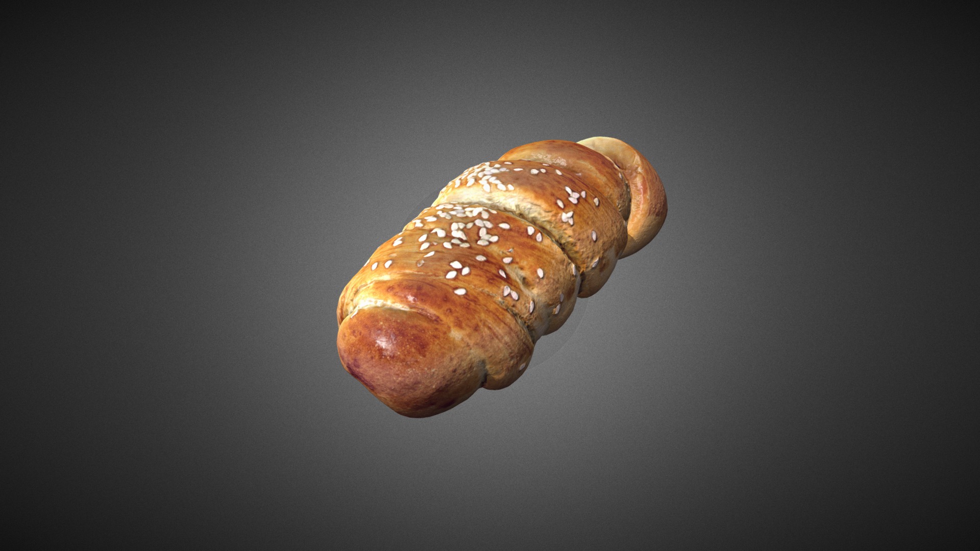 3D model Sausage - This is a 3D model of the Sausage. The 3D model is about a close up of a snail.