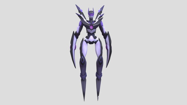 Endboss Robot + animations 3D Model