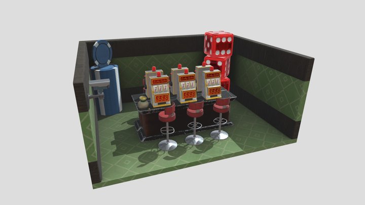 Casino Diorama Project 3D Model