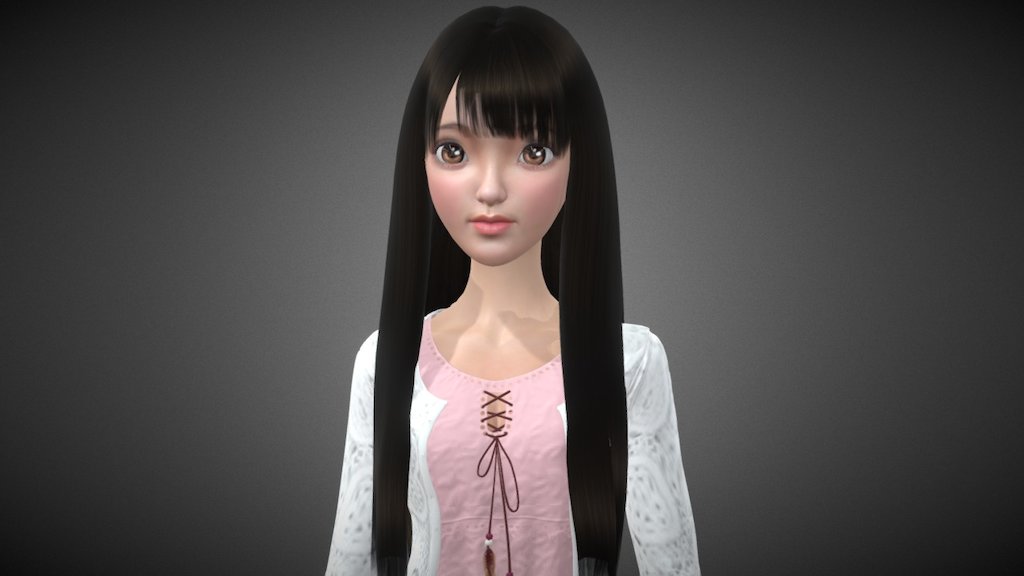 3D Model Cute Girl_Yanin