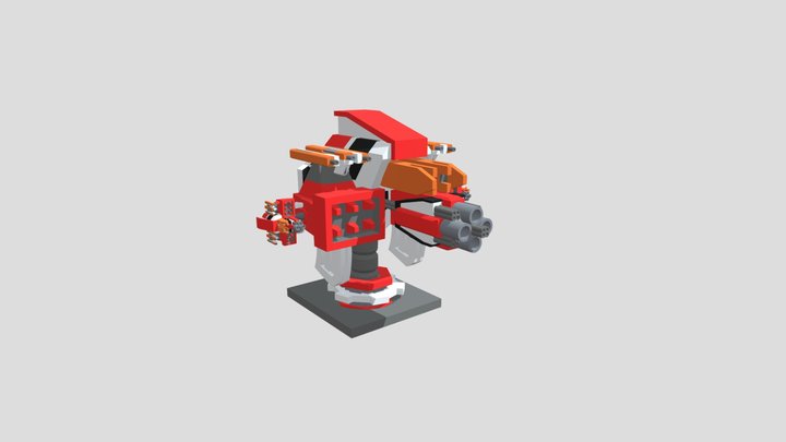 The Simple Turret 3D Model