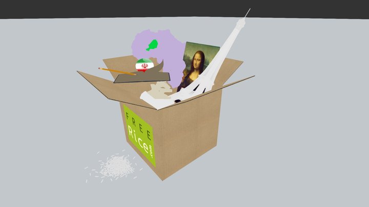 FreeRice Box 3D Model