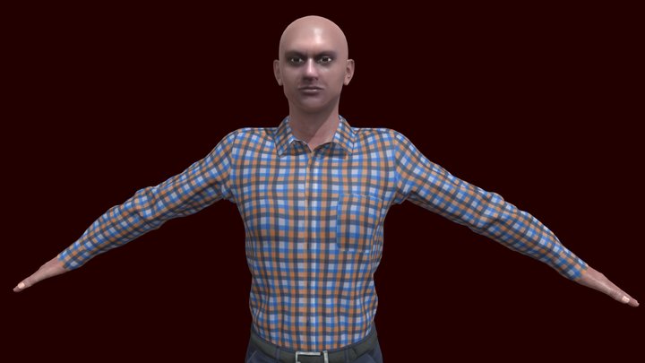 Muhammad Disappointed Guy 3D Model