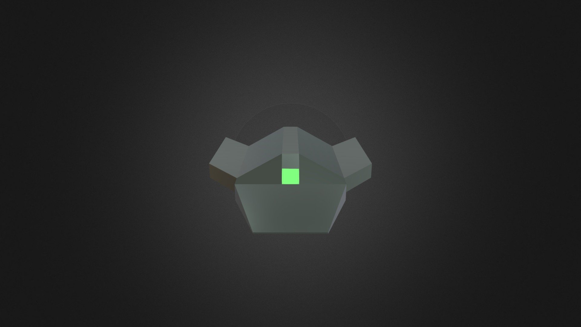 Dark Green Spaceship