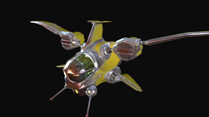 The Yellow Jumper - a spaceship 3D Model