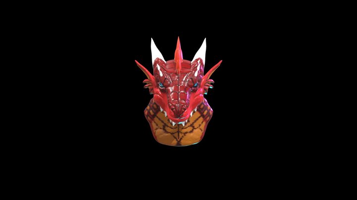 Infern Bust Flat 3D Model