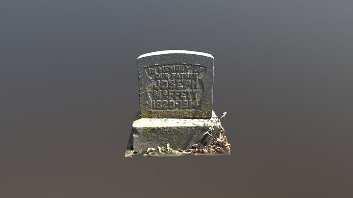 Grave of Joseph Maffett 1828-1914 3D Model