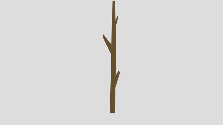 Lowpoly Stick 3D Model