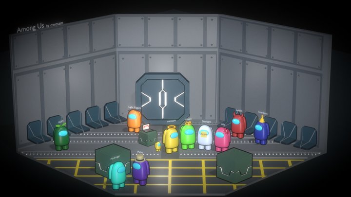 Among Us 3D Lobby 3D Model