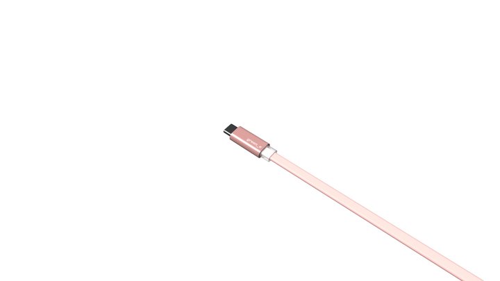 GR101x Cable LED-USB-C Droit 3D Model