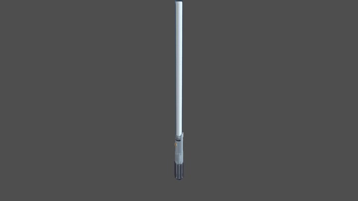 Blue Lightsaber 3D Model