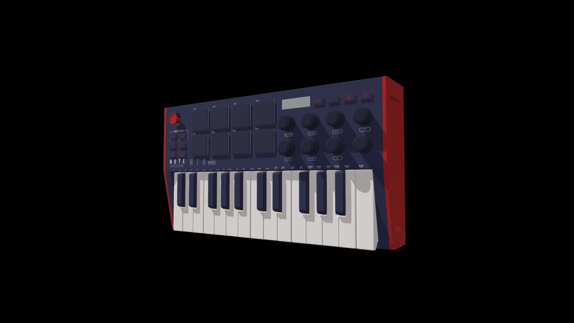 Midi Keyboard / Piano / Instrument Download Free 3D model by atilayas