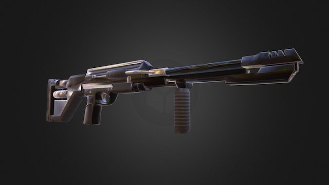 R16 LMG Gun 3D Model