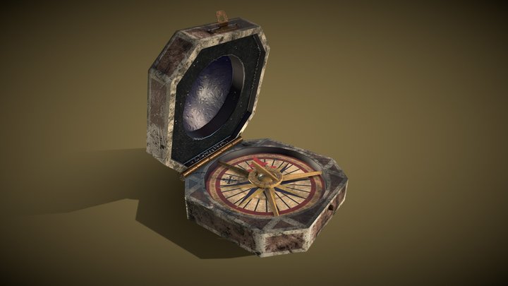 Pirate Compass 3D Model