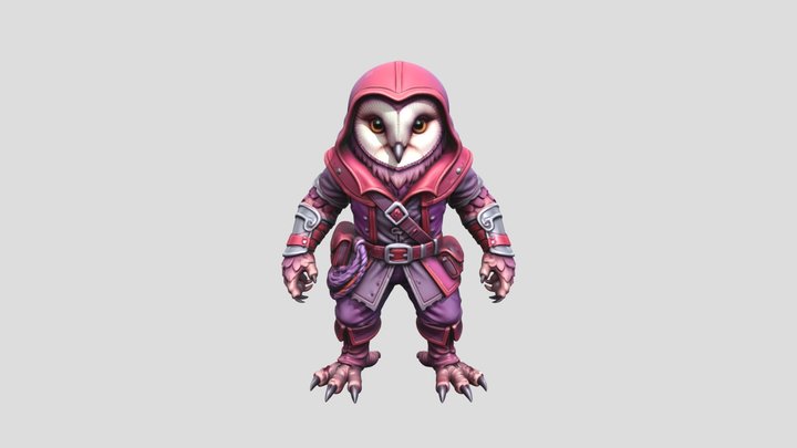 Stylized Owl Rogue Generated by Triverse